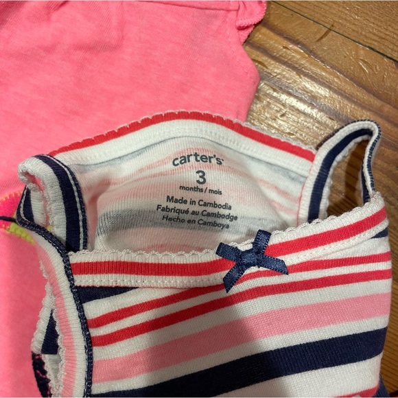 EUC Carters Bundle: 2 shirts, 2 pants and Onesie - Picture 2 of 6